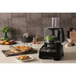 Robot multifonction MOULINEX DoubleForce FP821811 - Noir - 1000 W - Bol 3 L - Blender 2 L - Hachoir - Disques - Râper - Emincer