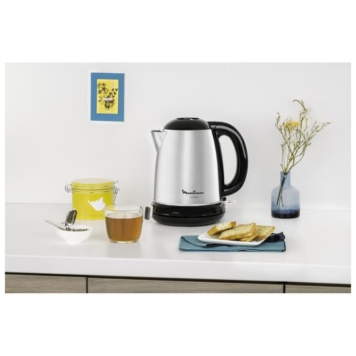 MMOULINEX BY540D10 Subito Bouilloire électrique, 1,7 L, Inox, Bouillo
