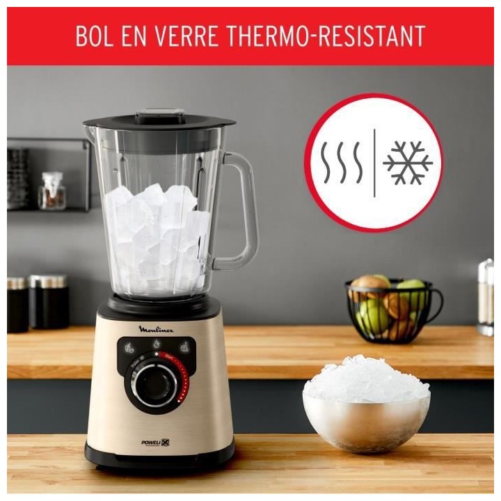 MOULINEX LM871A10 Blender Mixeur 1200 W Puissant Capacité utile 1,5 L