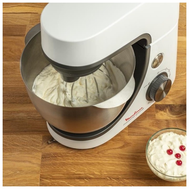 MOULINEX Robot pâtissier + Blender 1,5 L, Bol 4,6 L, 8 vitesses + Pul