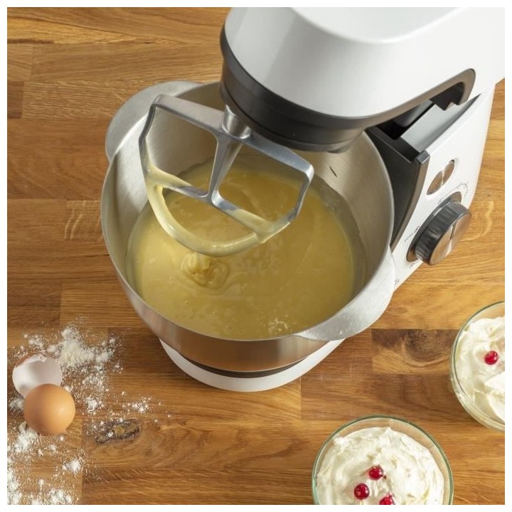 MOULINEX Robot pâtissier + Blender 1,5 L, Bol 4,6 L, 8 vitesses + Pul