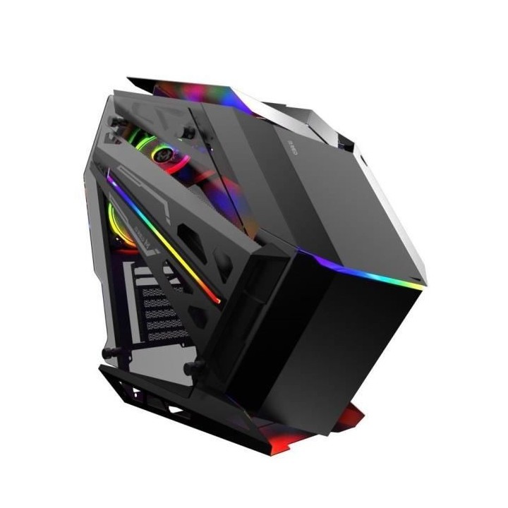 MRED - Boîtier PC Gamer ATX - RGB Stealth Fighter