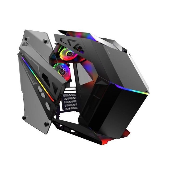 MRED - Boîtier PC Gamer ATX - RGB Stealth Fighter