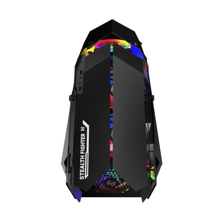 MRED - Boîtier PC Gamer ATX - RGB Stealth Fighter