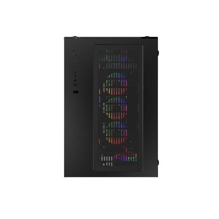 MRED - Boîtier PC Gamer ATX - Noir RGB Crystal Sea