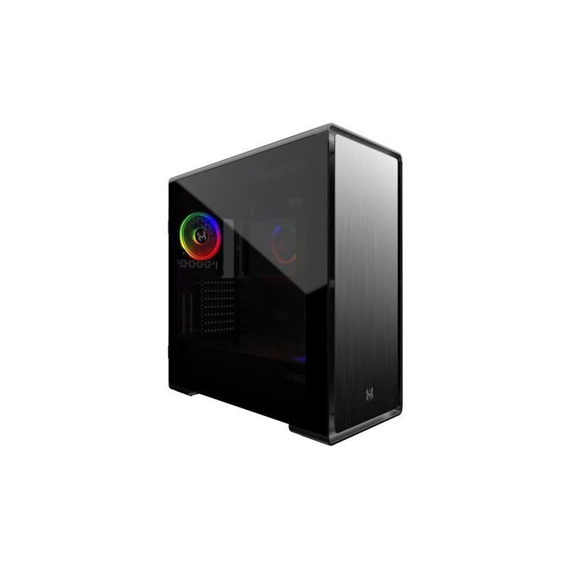 MRED - Boîtier PC Gamer ATX - RGB Iron Glass