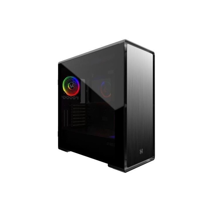 MRED - Boîtier PC Gamer ATX - RGB Iron Glass