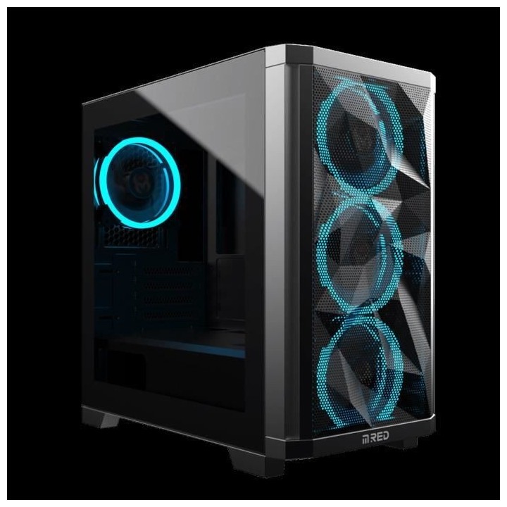MRED - Boîtier PC Gamer - RGB StarDust Mini - Noir