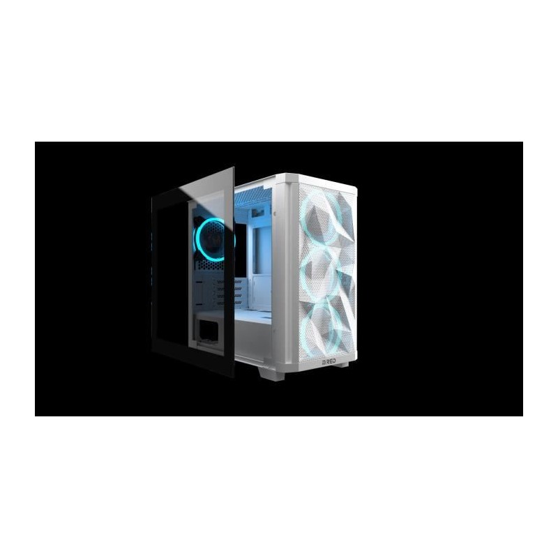 MRED - Boîtier PC Gamer - RGB StarDust Mini - Blanc