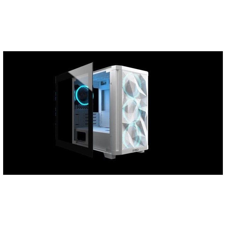 MRED - Boîtier PC Gamer - RGB StarDust Mini - Blanc