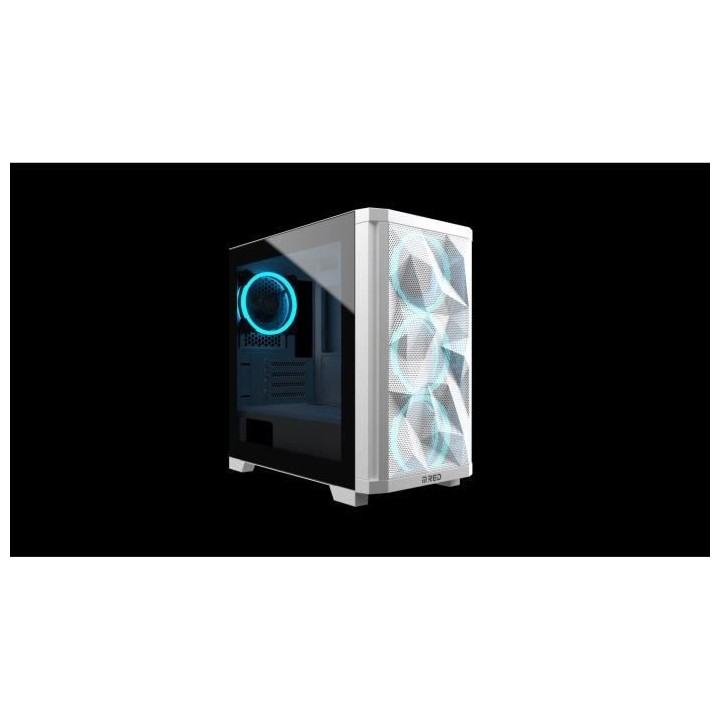 MRED - Boîtier PC Gamer - RGB StarDust Mini - Blanc