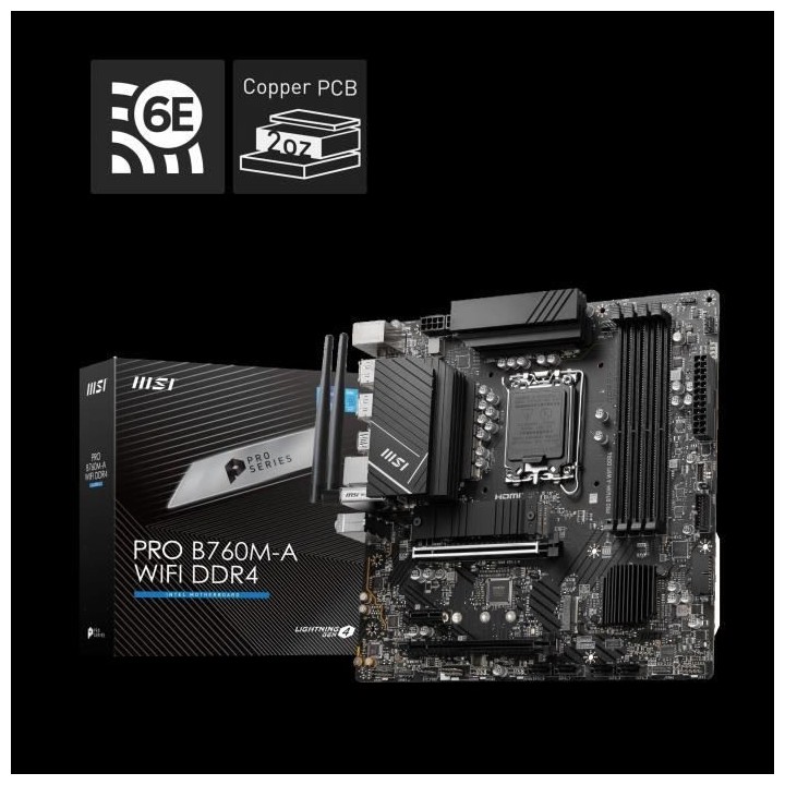 Carte mere - MSI - PRO B760M-A WIFI DDR4