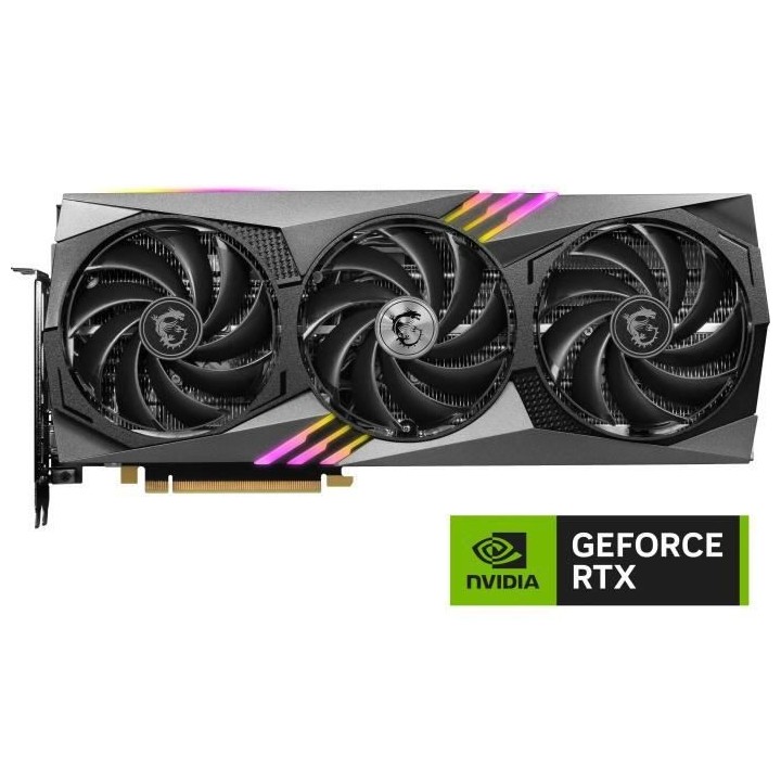 MSI - Nvidia - Carte Graphique - GeForce RTX 4070 GAMING X TRIO - 12Go