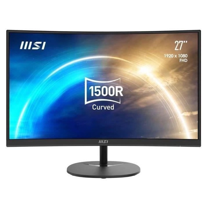 Ecran PC Incurvé - MSI PRO MP272C - 27 FHD - Dalle VA - 1 ms - 75Hz -