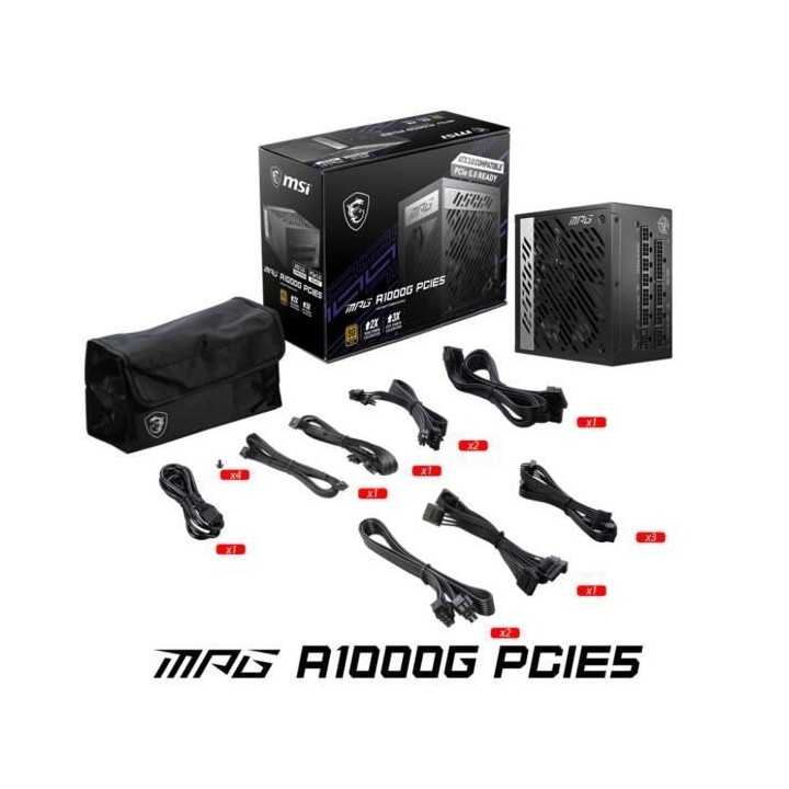 MSI MPG A1000G PCIE5 Bloc d'alimentation 1000W