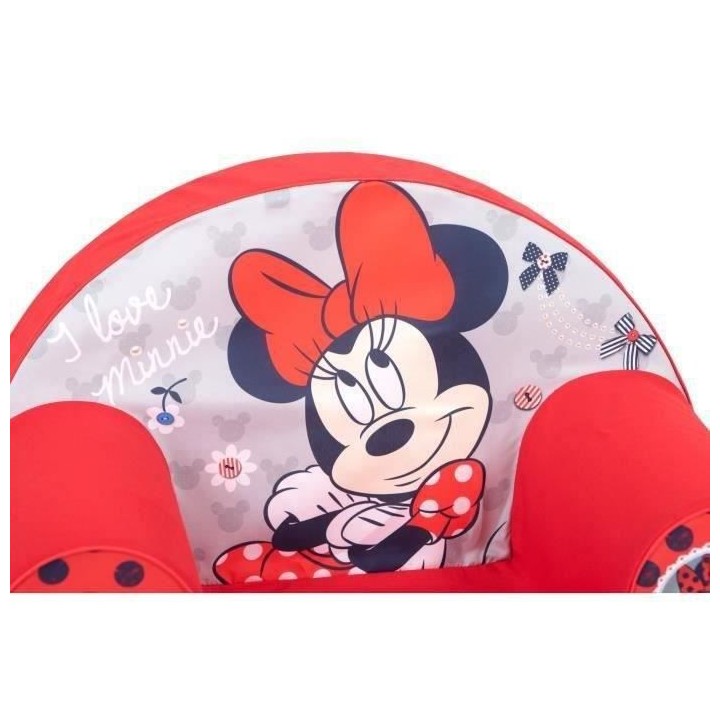 MINNIE Fauteuil Club Disney Baby Rouge