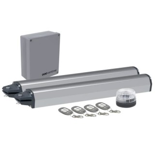 Motorisation a vis sans fin pour portail battant + 4 télécommandes -