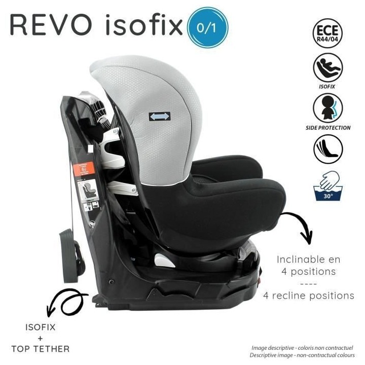 Siege auto NANIA REVO - Isofix - Groupe 0+/1 (0-18Kg) - Dos route 0-13