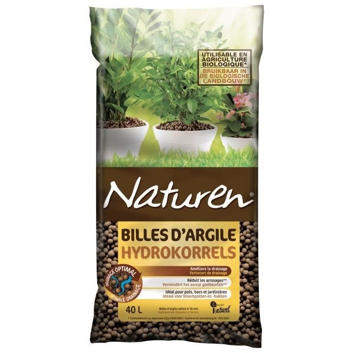 NATUREN Billes d'Argile - 40L