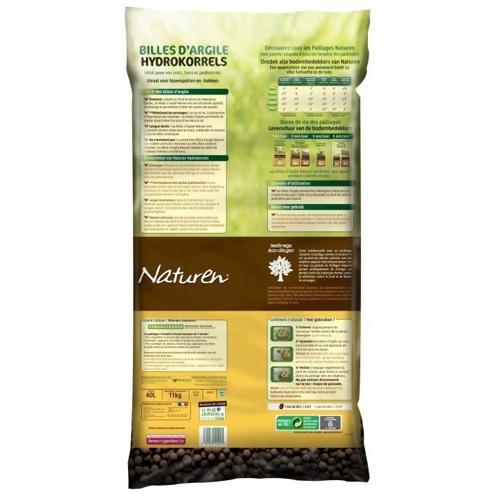 NATUREN Billes d'Argile - 40L