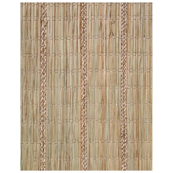 Canisse de carex tressé naturel - 1,2 x 3 m - 100% occultant - NATURE