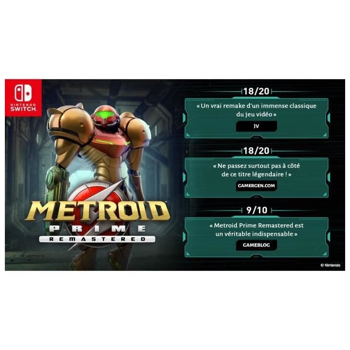 Metroid Prime Remastered - Édition Standard | Jeu Nintendo Switch