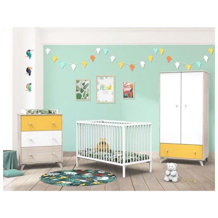 BABY PRICE YUZU Commode a langer 3 tiroirs