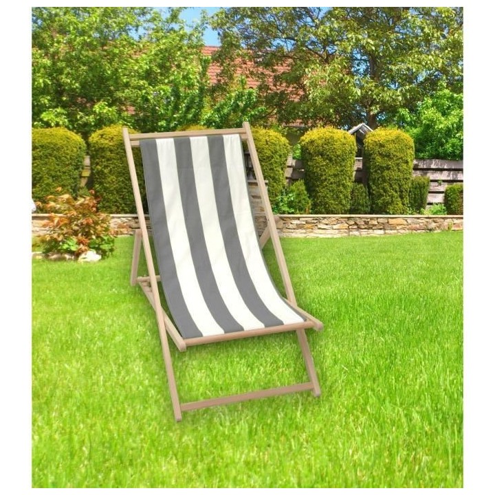 JARDIN PRIVE Chilienne en bois Biarritz - Gris