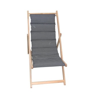 JARDIN PRIVE Chilienne matelassée Fjord - Toile amovible - Structure