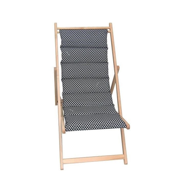 JARDIN PRIVE Chilienne matelassée Fjord - Toile amovible - Structure