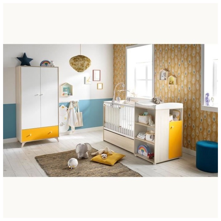 BABY PRICE YUZU Armoire 2 portes et 1 tiroir
