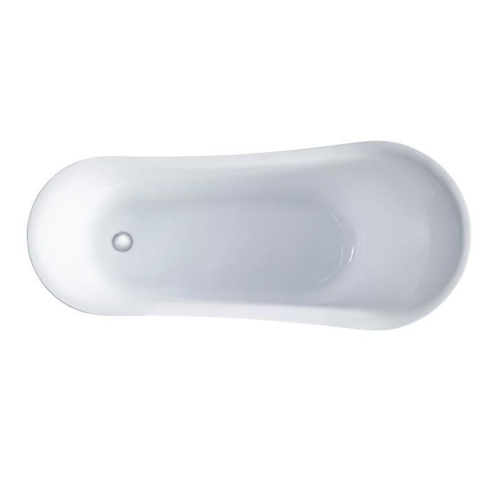 OCEANIC Baignoire ilot Lyrã - Design rétro - L.160 x I.69 x H.79 cm