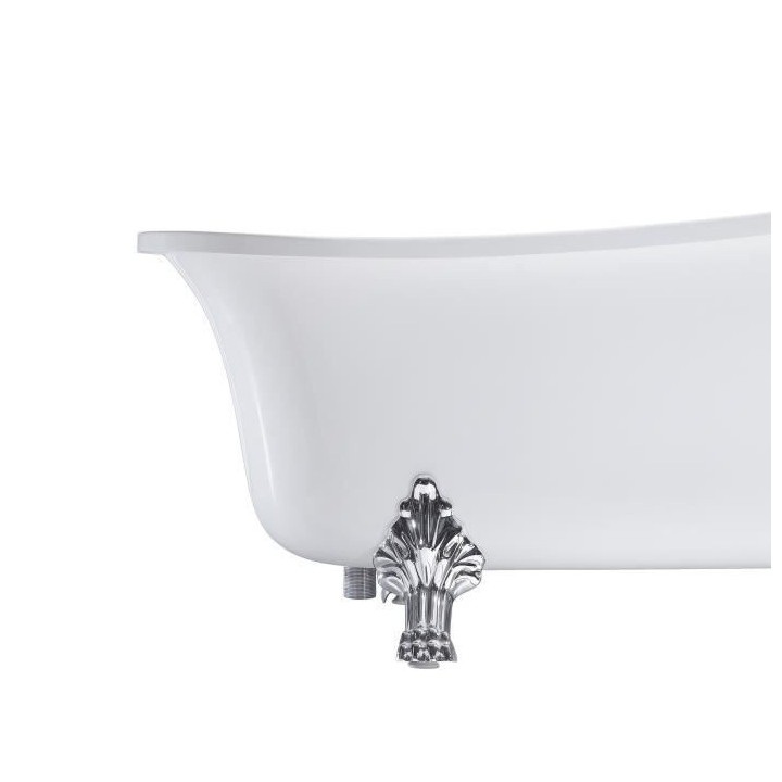 OCEANIC Baignoire ilot Lyrã - Design rétro - L.160 x I.69 x H.79 cm