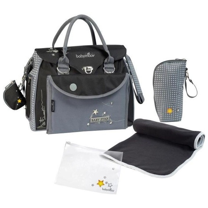 Babymoov Baby Star, Sac a Langer avec Bandouliere, Plan a Langer inclu