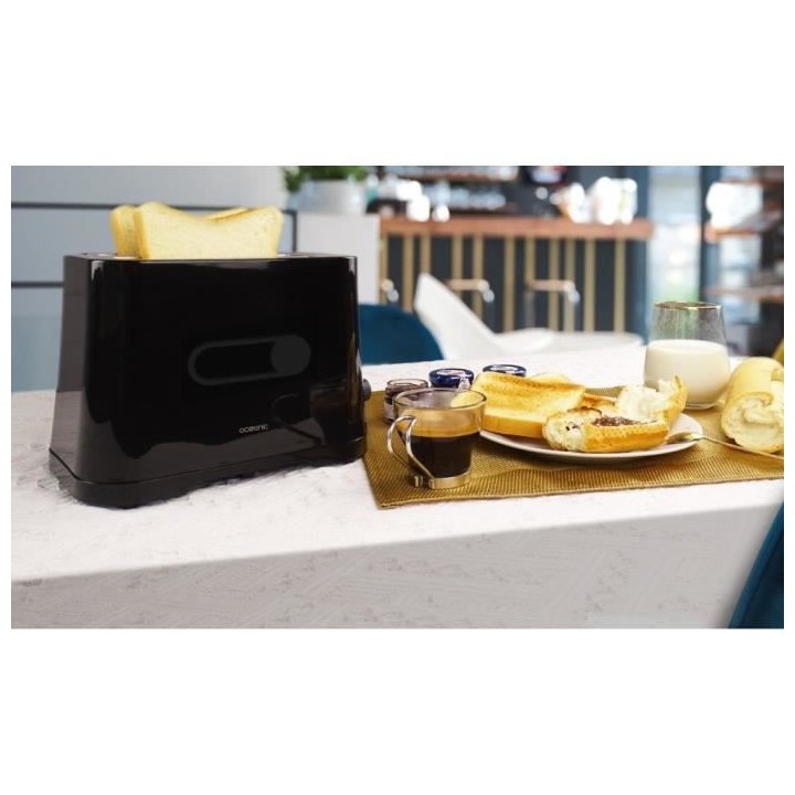 OCEANIC OCEAGP2FB Grille pain fentes fines - Noir