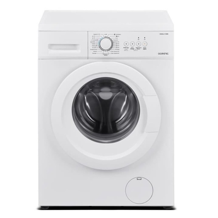Lave-linge hublot OCEANIC - OCEALL712WS - 7 kg - Largeur 59,5 cm - 120