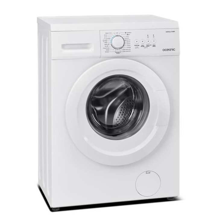 Lave-linge hublot OCEANIC - OCEALL712WS - 7 kg - Largeur 59,5 cm - 120