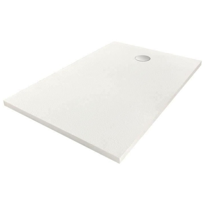 Receveur de douche en résine - Rectangulaire - 120x80x3,5 cm - OCEANI