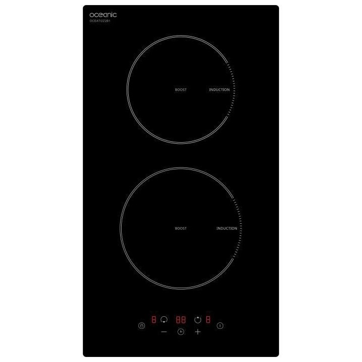 OCEANIC Domino induction noir encastrable