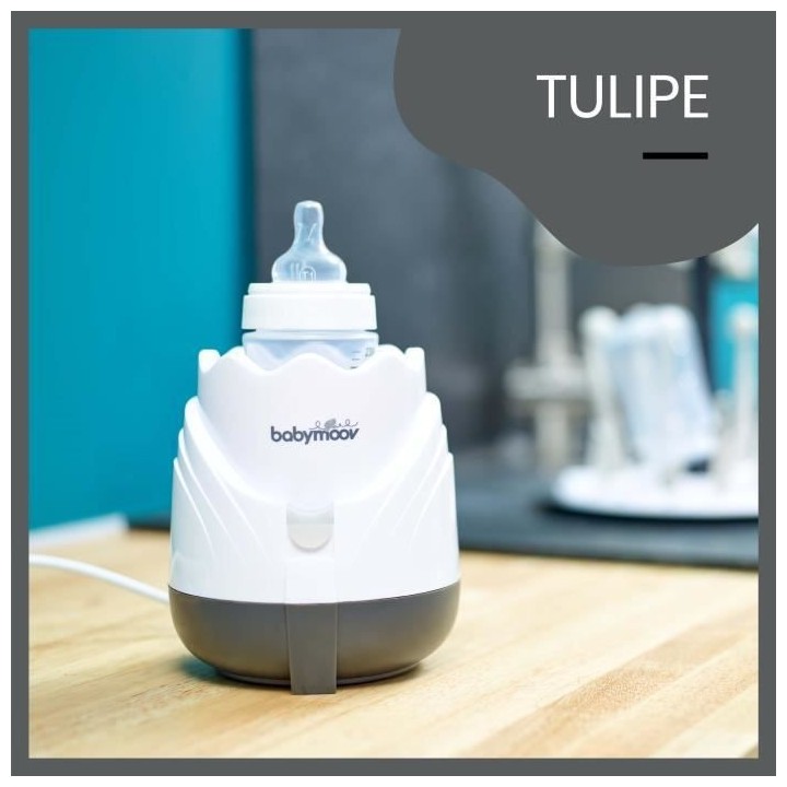 Babymoov Chauffe-Biberon Vapeur Universel Tulipe Cream - Utilisation M