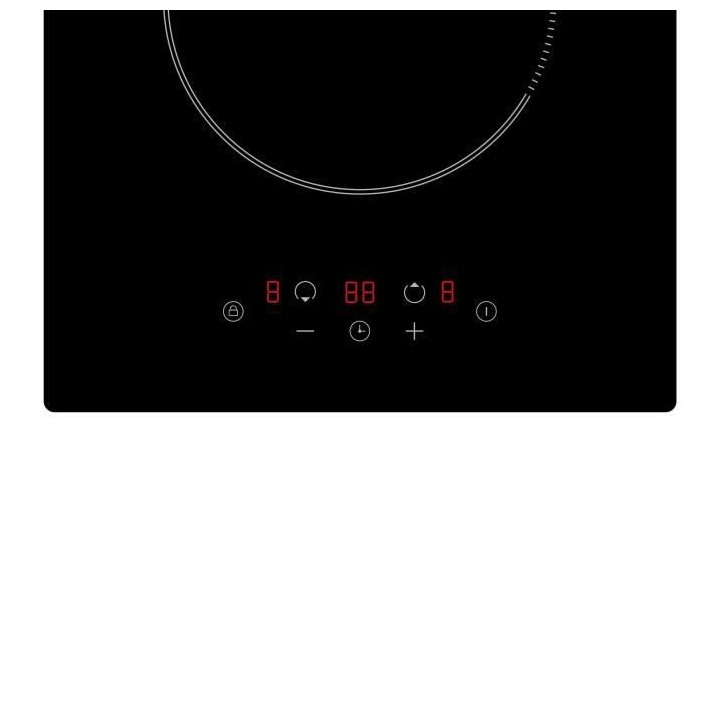 OCEANIC Domino induction noir encastrable