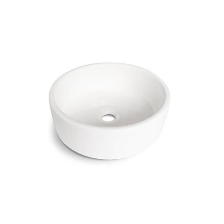 Vasque a poser en céramique forme ronde OCEANIC - 36x36x12,5 cm Segur