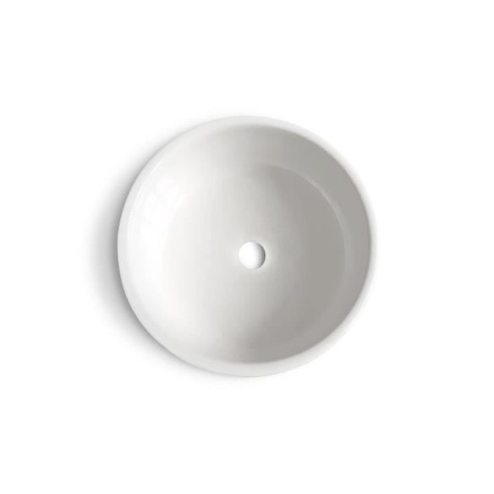 Vasque a poser en céramique forme ronde OCEANIC - 36x36x12,5 cm Segur