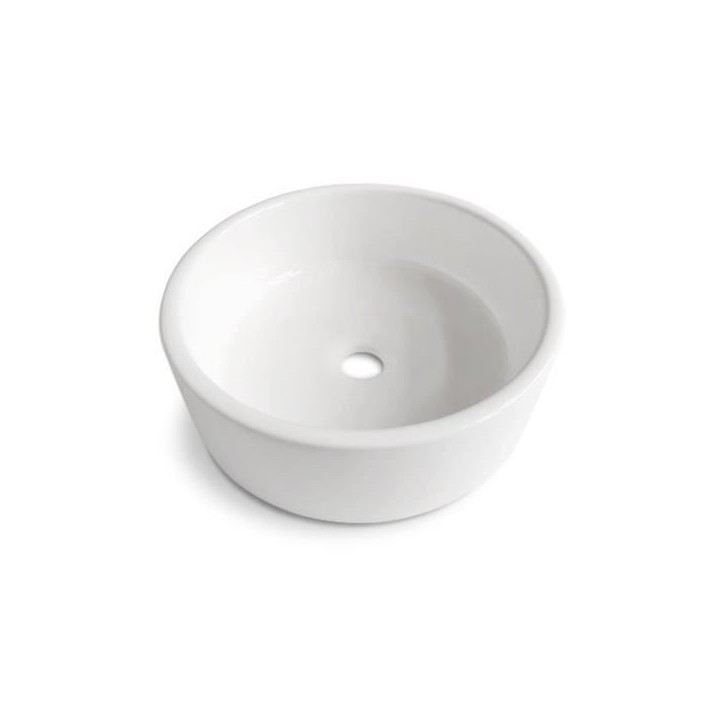 Vasque a poser en céramique forme ronde OCEANIC - 36x36x12,5 cm Segur