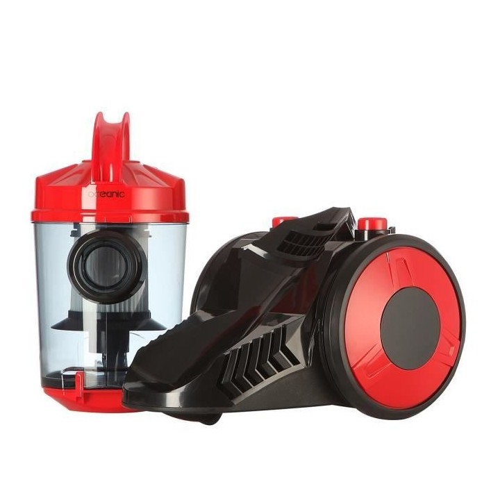 OCEANIC VC10RBAX2 Aspirateur traîneau sans sac - 700W - 80dB - A - Ro