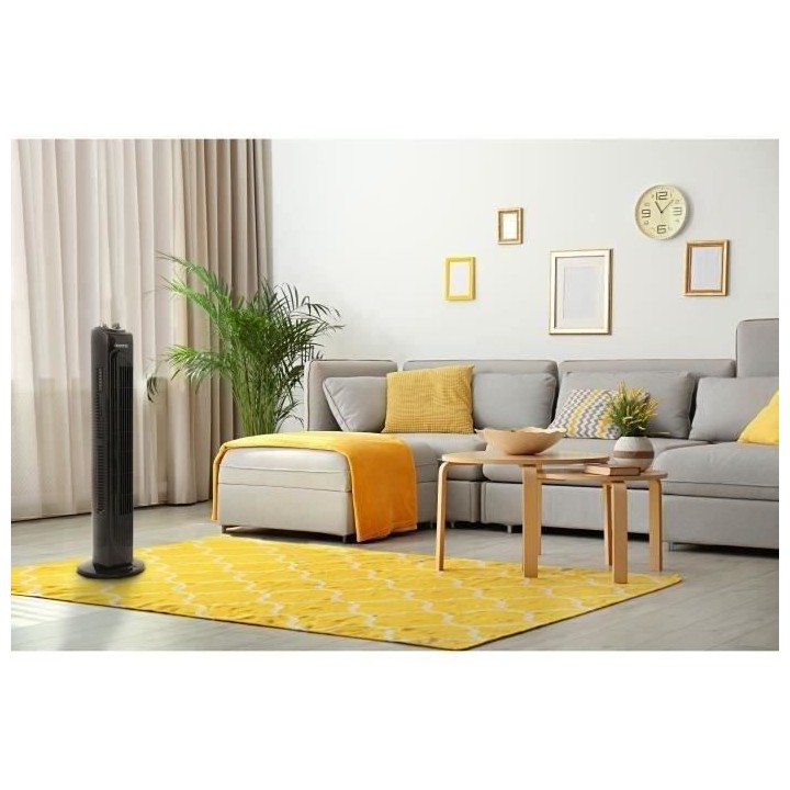 Ventilateur colonne OCEANIC - 45W - Hauteur 78 cm - 3 vitesses - Oscil