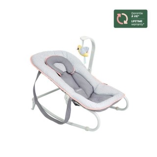 Babymoov Transat pour bébé Graphik Peche et gris