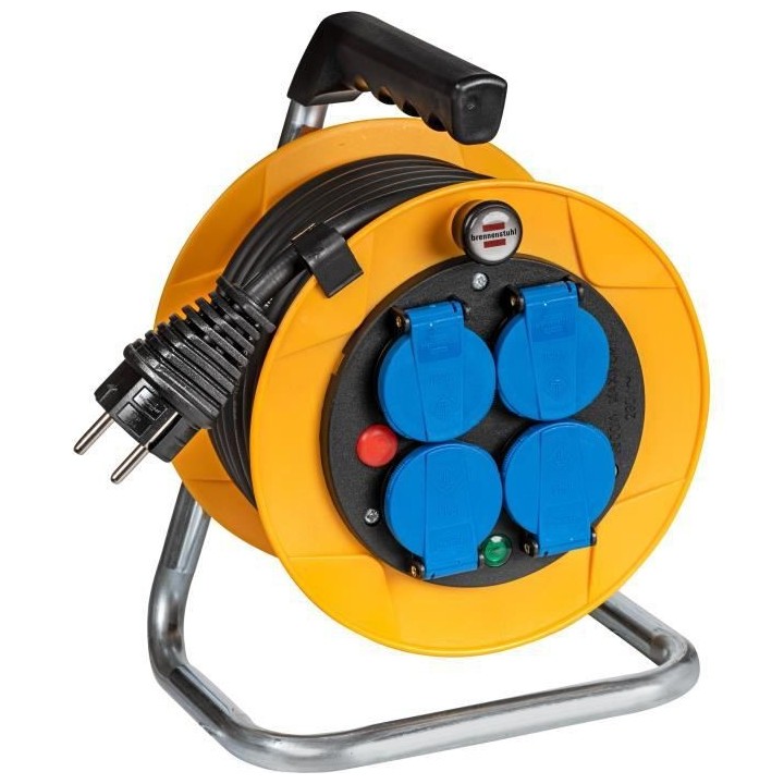 Brennenstuhl Enrouleur de câble Baby Pro 10m (IP44), Fabrication Fran