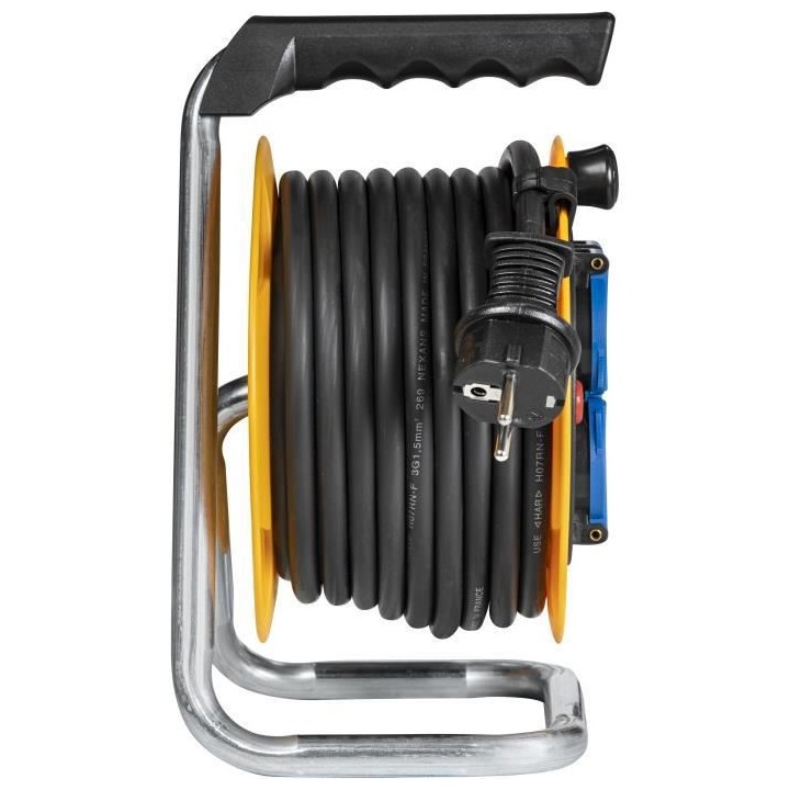 Brennenstuhl Enrouleur de câble Baby Pro 10m (IP44), Fabrication Fran