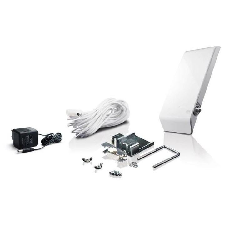 Antenne TV Extérieure amplifiée full HD ONE FOR ALL , filtre 5G, pla